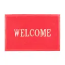 Коврик придверный SunStep Welcome 40х60 см красный