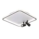 Люстра потолочная светодиодная Ambrella light Fl5115 с пультом управления 12 м² нейтральный белый свет цвет белый