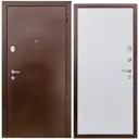Входная дверь Diva 510 правый 86x205см цвет антик медь/белый софт