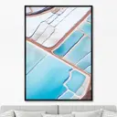 Картина Artnomore Salt lakes light blue No 2 2024г. AR-777000438 75x105 см