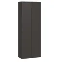 Шкаф распашной Трия 83x225x42 см ЛДСП цвет серый вулкан/фон серый