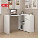 Письменный стол Letta L04014.02.03/01 110x75.4x45 см лдсп цвет белый, дуб сонома