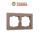 Рамка для розеток и выключателей Werkel Favorit латте 2 поста цвет латте
