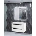 Зеркало для ванной Touch System К6500 с LED подсветкой c сенсорным выключателем 90x90 см системой антизапотевания с радио и датчиком температуры