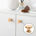 Мебельная ручка-кнопка Cappio PK320 Ø24 мм золото 8 шт