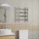 Полотенцесушитель электрический профильный Bauedge Hotel Veer DB-0123 400x600 мм 90 Вт Лесенка цвет хром