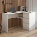 Стол многофункциональный Homegrad СТОЛМАЛЬВУГЛ 130x77x50 см ЛДСП цвет белый