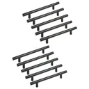 Мебельная ручка-рейлинг Мф-Комплект Ø12 mm 128/178 черный матовый 10 шт