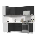 Кухонный гарнитур угловой Стендмебель Бетоны 170x217x60 см ЛДСП цвет бетон графит