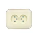 Розетка встраиваемая Ovivo Loft 404-020306-908 цвет крем/крафт