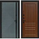 Входная дверь Labirintdoors Кредор П03 левый 205x96см цвет серо-зеленый с патиной/орех бренди