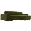 Диван Лига диванов Лига-029 263x88x155 см вельвет цвет зеленый