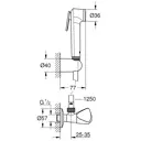 Гигиенический душ Grohe Tempesta F Trigger Spray 30 27514001 цвет хром