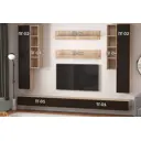 Полка Furnistyle 11672 35x180x32 см ЛДСП цвет венге, дуб сонома