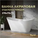 Ванна отдельностоящая Teymi Ellie Pro T130202 акриловая 170x73x73 цвет белый
