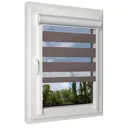 Рулонная штора день/ночь Унистайл RKRZKORI070145, 70x145 см, цвет коричневый