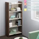Стеллаж с полками Мэрдэс СТЛ-ОВ 70x152x32 см нагрузка до 20 кг ЛДСП цвет шамони/карамель