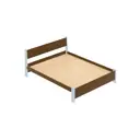 Кровать Solarius Мишка сплошное основание 190x80x210см дерево цвет коричневый/голубой
