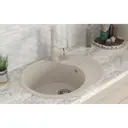 Мойка для кухни Mixline NL-TMS08 (328) 46x57 см глубина чаши 17 см искусственный камень цвет бежевый