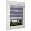 Рулонная штора день/ночь Унистайл RKRZSIRN040155, 40x155 см, цвет сиреневый