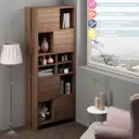 Стеллаж с полками Мэрдэс СТЛ-ЗВХ 70x179x32 см нагрузка до 20 кг ЛДСП цвет шамони