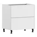 Модуль Столплит Регина квадро 3450800800102 80x82x56 см ЛДСП цвет белый/МДФ квадро белый