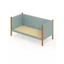 Кровать Solarius Тахта сплошное основание 110 x 101 x 200 см дерево цвет тиффани;ольха
