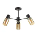Люстра на штанге Lumion Ronnie 5644/3c 3 лампы 6 м² цвет черный матовый
