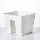 Балконный ящик Sahara reiling Form-plastic 27 см 27 см 8.35 л полипропилен белый
