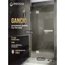 Душевая дверь Doccia GLASS120pd/BRMT/4CHROMEGL 120см эффект стекла матовый распашной