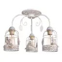 Люстра на штанге Arte Lamp Cincia Ar_a5090pl-3wg 3 лампы 9 м² цвет белый/золото