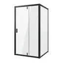Душевая перегородка Niagara NG-83-10AB-A70B 100x70см черный профиль