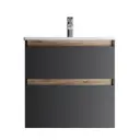 Тумба под раковину подвесная Am.pm M88-FHX0652BM-WCC0652WG64_7214 65см цвет черный, с раковиной