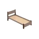 Кровать Solarius Мишка сплошное основание 100 x 80 x 210 см дерево цвет мокко мусс;венге