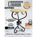 Стол круглый Экогрупп 40x40x67 см черный