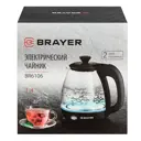 Электрический чайник 1 л Brayer BR6106 пластик цвет прозрачный, черный