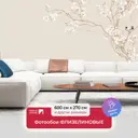 Фотообои флизелиновые Первое Ателье Японские птицы на ветке pw96104 600x270 см