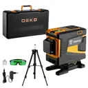 Уровень лазерный Deko DKLL12PG1 360/3 SET 2 PREMIUM 065-0235-1 зеленый луч, штатив, 20 м