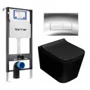 Комплект инсталляция с унитазом Lorne 630119 цвет черный