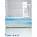 Экран под ванну Siriusline 170 см пластиковый профиль цвет Морской закат