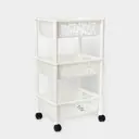 Стеллаж пластиковый Branq 37x69x29 см нагрузка до 5 кг пластик цвет бежевый