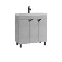 Тумба под раковину напольная Домино DV6614T 79.4см цвет светлый бетон