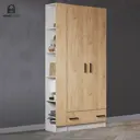 Шкаф Homegrad кевдубторц 100x215x37.5 см ЛДСП цвет дуб крафт золотой