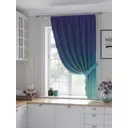 Штора Helga Лирсенис TD-530467 на шторной ленте, 180x150 см, цвет синий