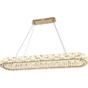 Светильник подвесной светодиодный Stilfort 4014-03-12PL Gabbana с пультом управления 26 м² регулируемый белый свет цвет золото