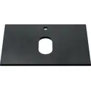 Столешница в ванную Uperwood 293020560 60x45см Твердая поверхность цвет черный