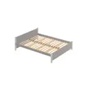 Кровать Solarius Двуспальная Классика мягкая 1321 150 x 63 x 200 см массив сосны цвет светло-серый/платиновый