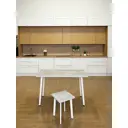 Стол обеденный Diko Loft кухонный Simple Table 90х55см цвет ателье светлый ножки белые