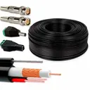 Кабель Ps-Link КВК RG-59 + 2x0.75 50 м CU-205RK-50 с тросом и набором коннекторов