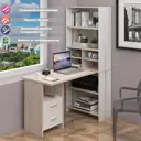 Стол Мэрдэс СТЛ-ОВХ+С100Прям КБЕ 70x178x132 см лдсп цвет белый, карамель